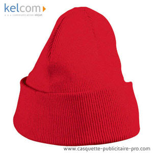 Bonnet tricot Enfant publicitaire Rouge