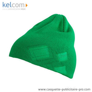 Bonnet tricoté personnalisable Vert