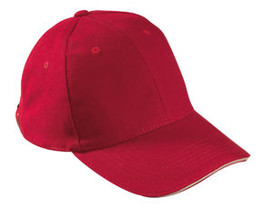 casquette personnalisée brodée Rouge