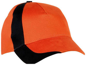 casquettes publicitaire Orange Noir