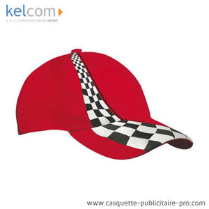 Casquettes style racing Rouge