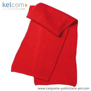 Echarpe tricotée personnalisable Rouge