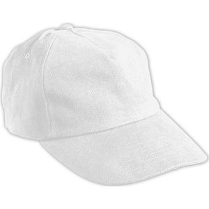 Casquette personnalisée classique 5 panneaux | Noowoo Blanc