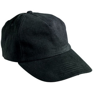 Casquette personnalisée classique 5 panneaux | Noowoo Noir