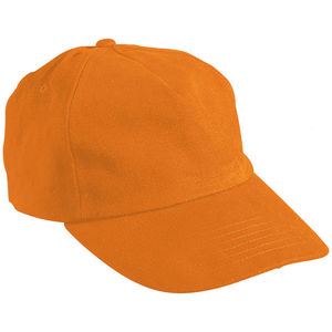 Casquette personnalisée classique 5 panneaux | Noowoo Orange